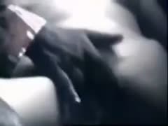 On a spy camera, a nasty Indian white woman is seen getting nailed by her boyfriend.